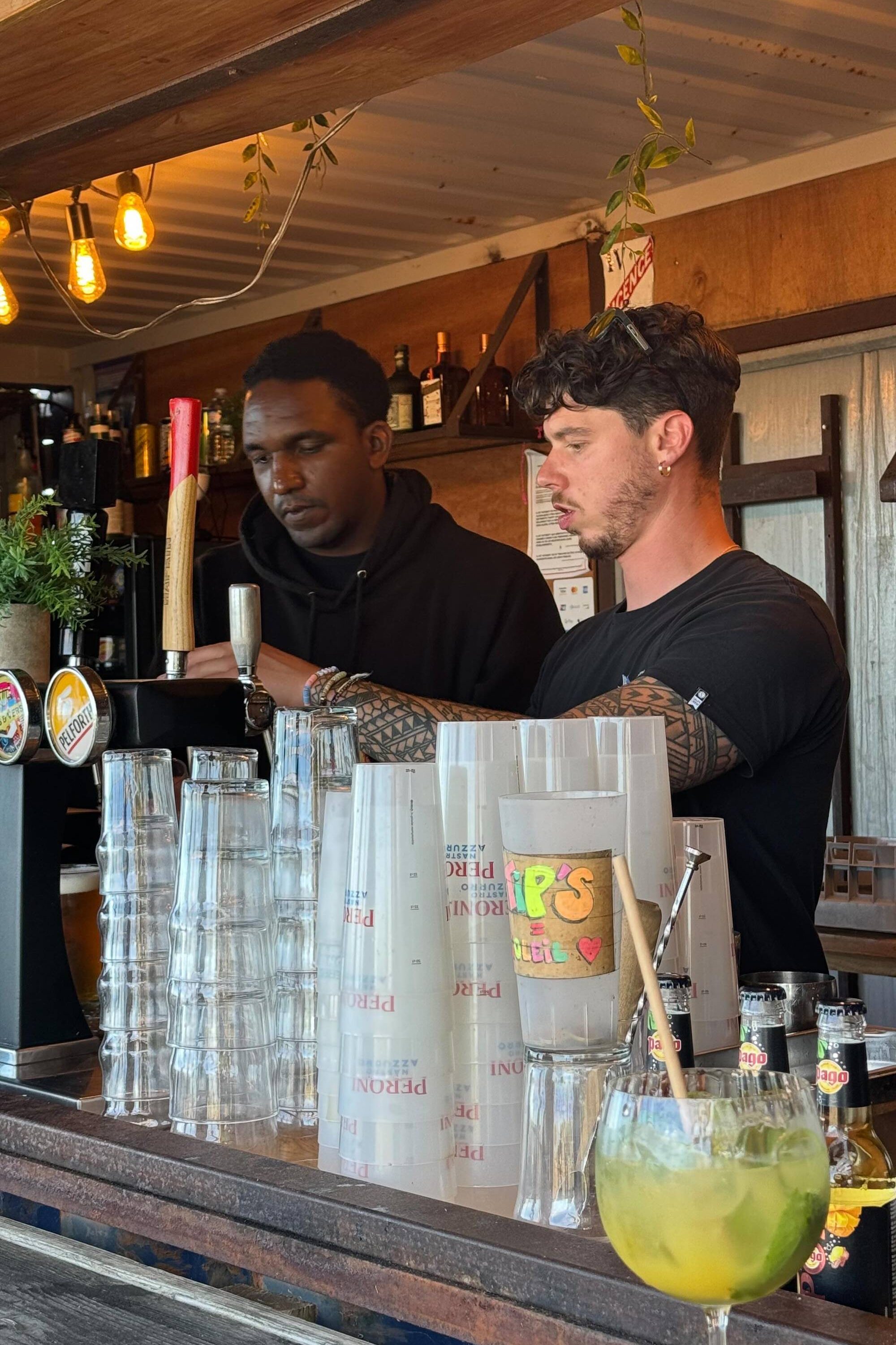 service bar tender camping