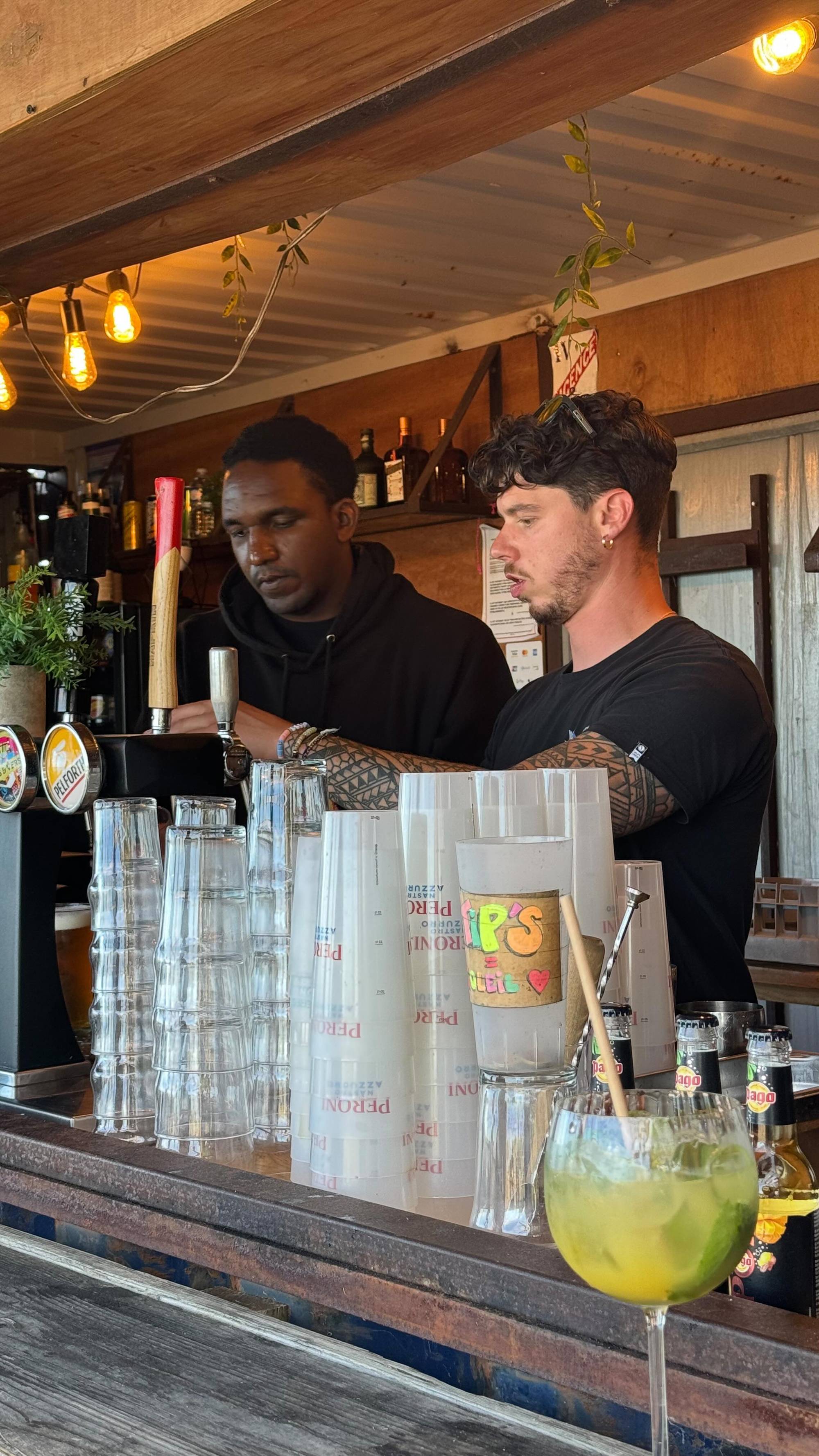 service bar tender camping